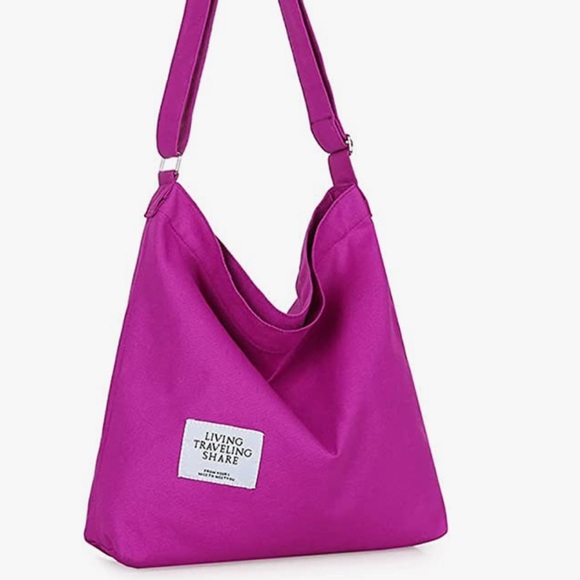 Covelin Bags Nwt Large Canvas Hobo Crossbody Tote Bag Poshmark